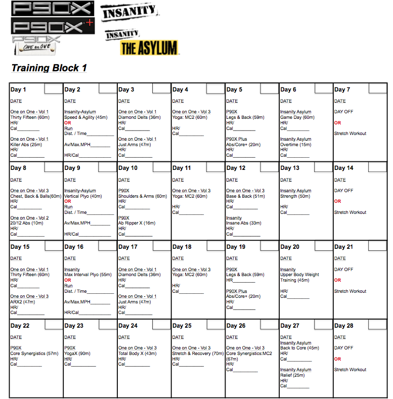 You can download my worksheet HERE, under "Workout Calenders" and...